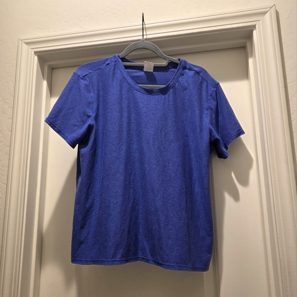 Athletic Works Women's Blue Short Sleeve Tee